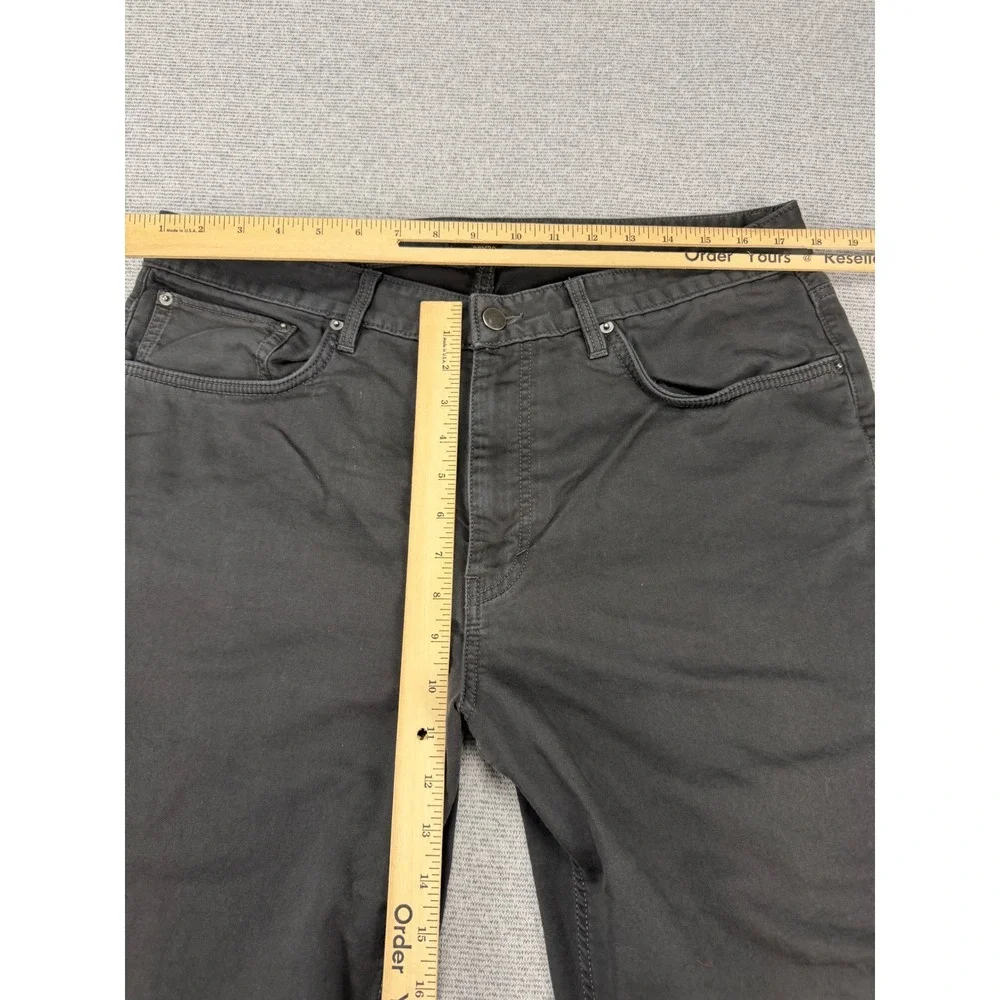 Quince Mens 5-Pocket Chino Pants Charcoal Grey Stretch Cotton 36x30* 28
